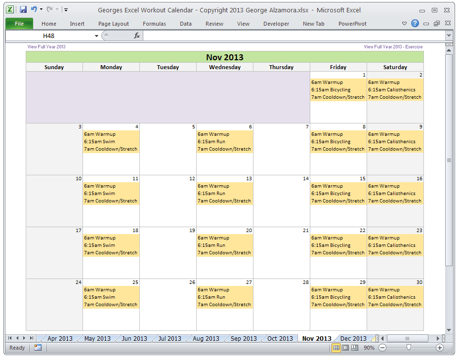Matchless Tips About Excel Template For Workout Plan Popking