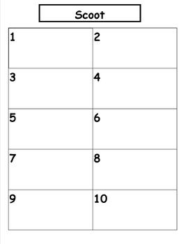Math Division Scoot Game By ABC123 Teachers Pay Teachers