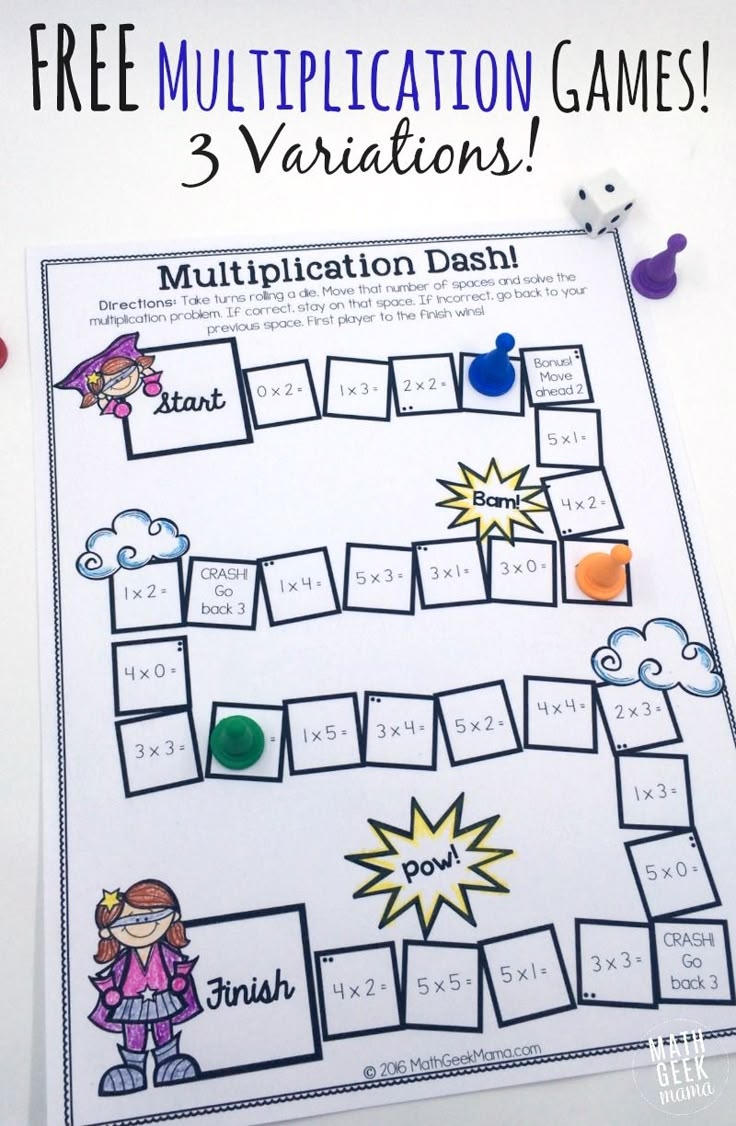 Math Games For 2nd Graders Printable