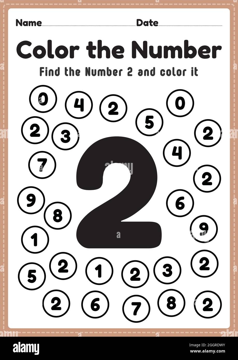 Math Worksheet Number 2 Worksheet Coloring Maths Activities For 