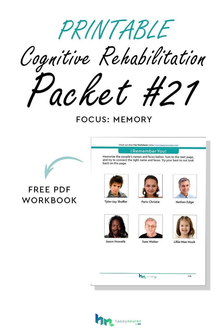 Memory Activities For Adults Printable Jose A Hunter