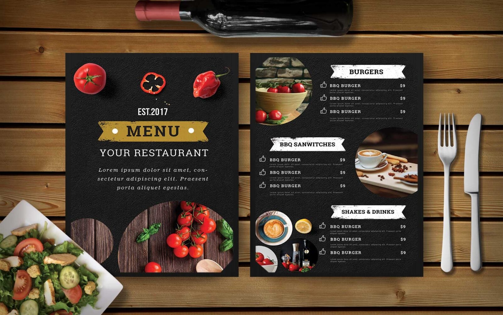 Menu Template Free Printable CC Alcala Norte