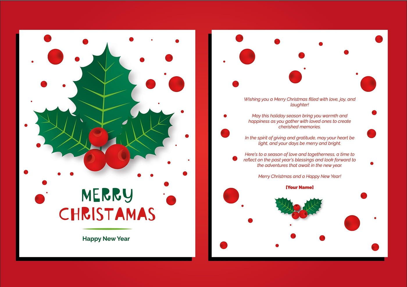 Merry Christmas Greeting Card Designs On Behance