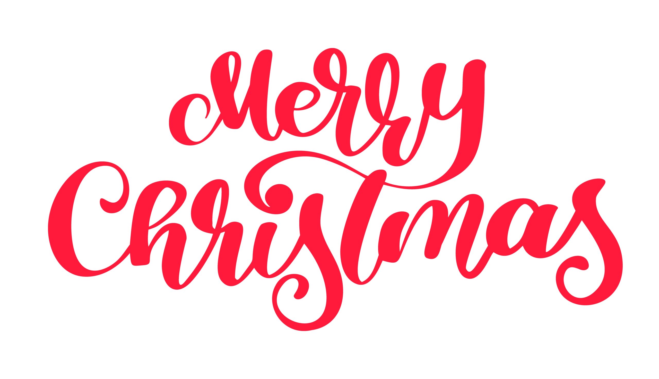 merry christmas lettering design printable