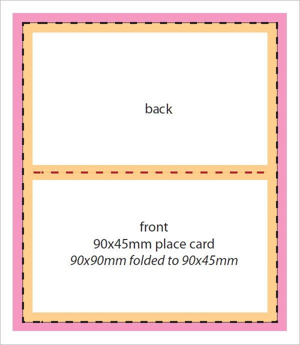 microsoft word downloadable free printable place card template