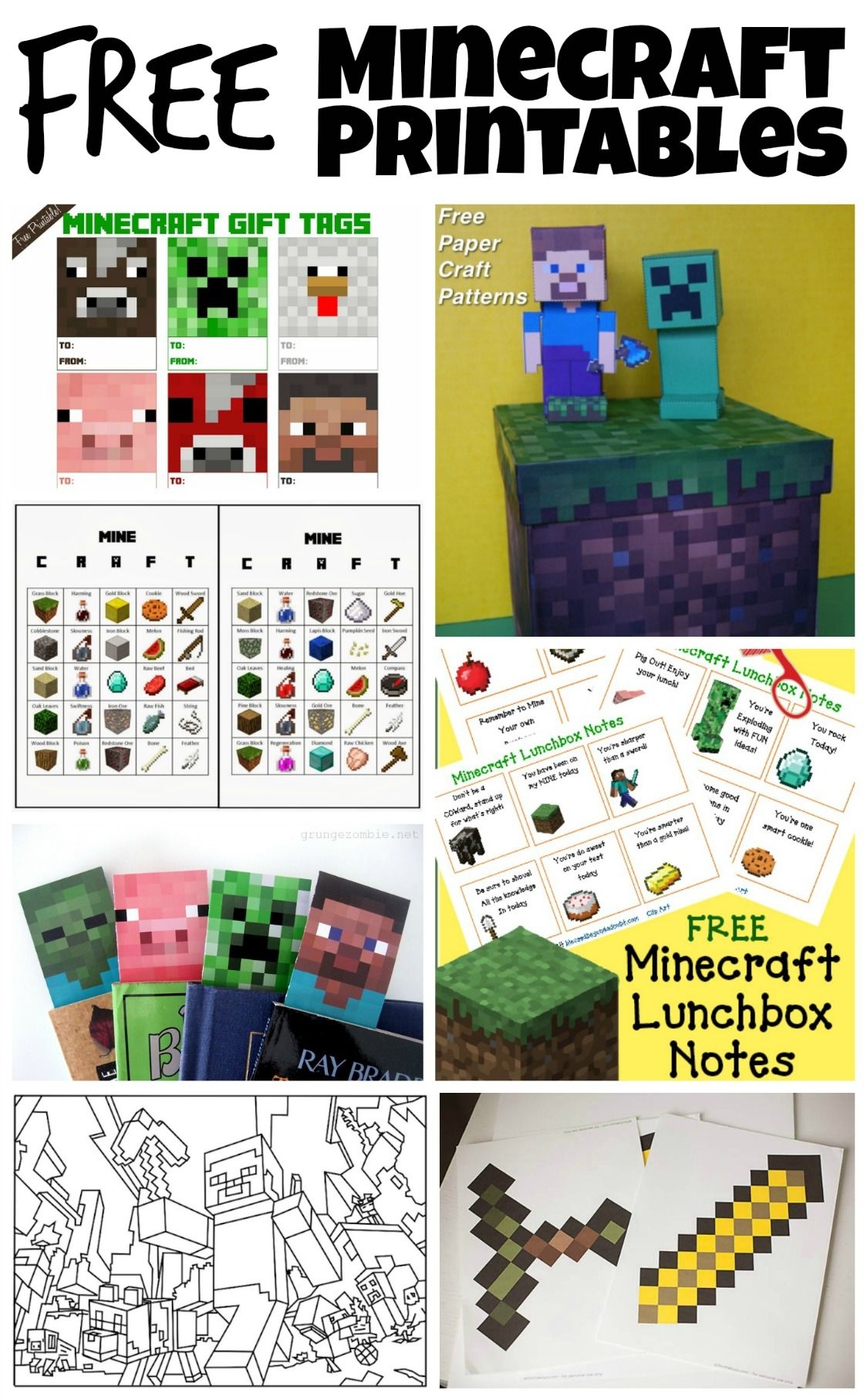 Minecraft Activity Sheets