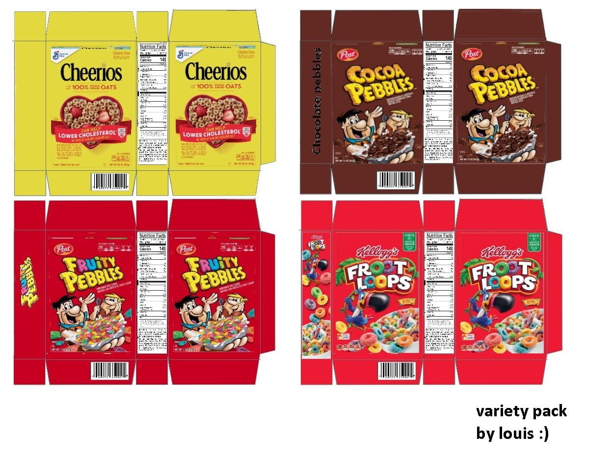 Miniature Cereal Box Printables Free Printable Templates