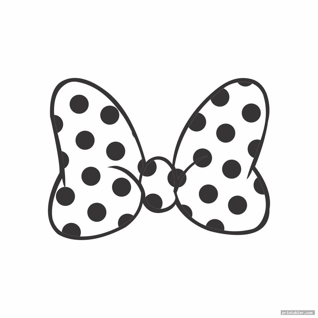 Minnie Mouse Bow Template Printable Printable Templates