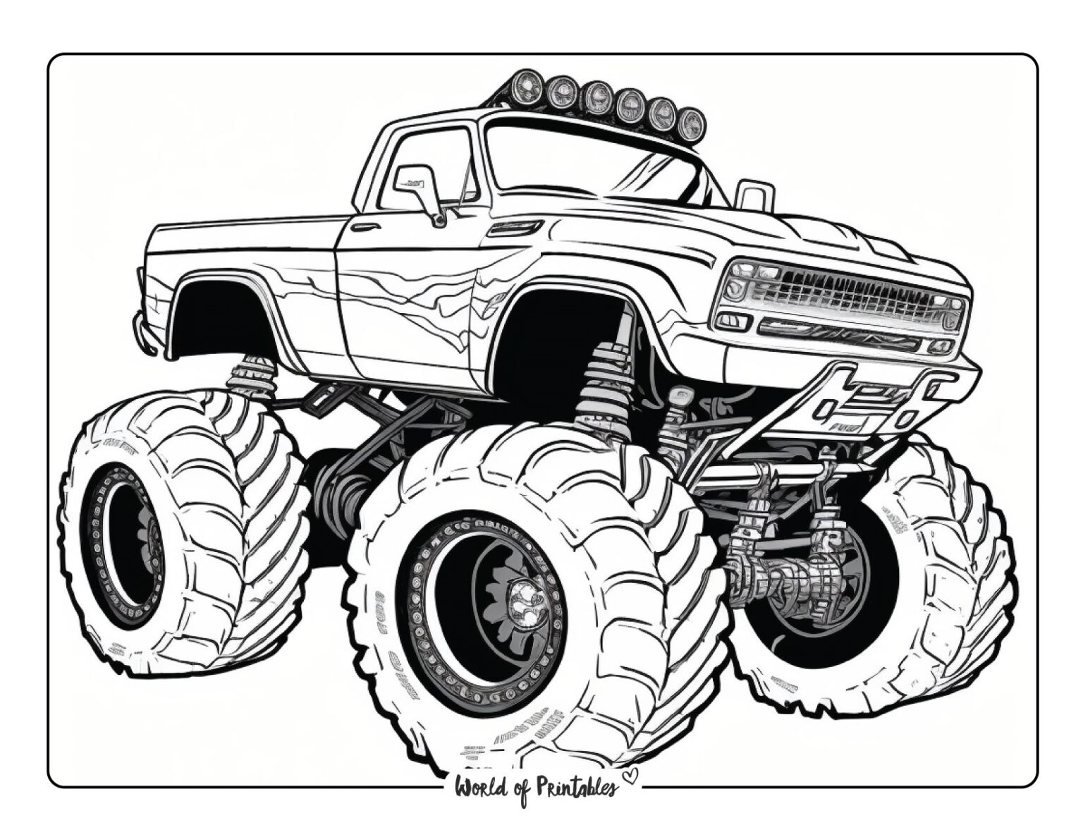 printable pictures of monster trucks
