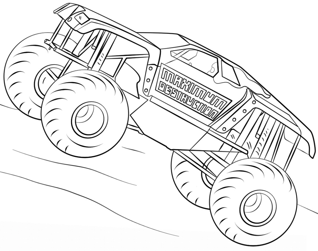 monster truck pictures printable