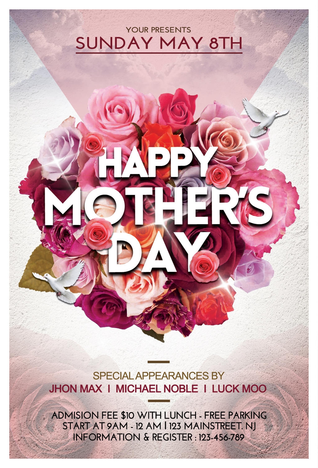 mother's day flyer design printable