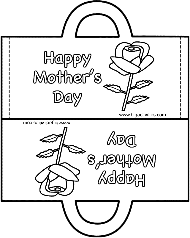 printable mother's day craft template