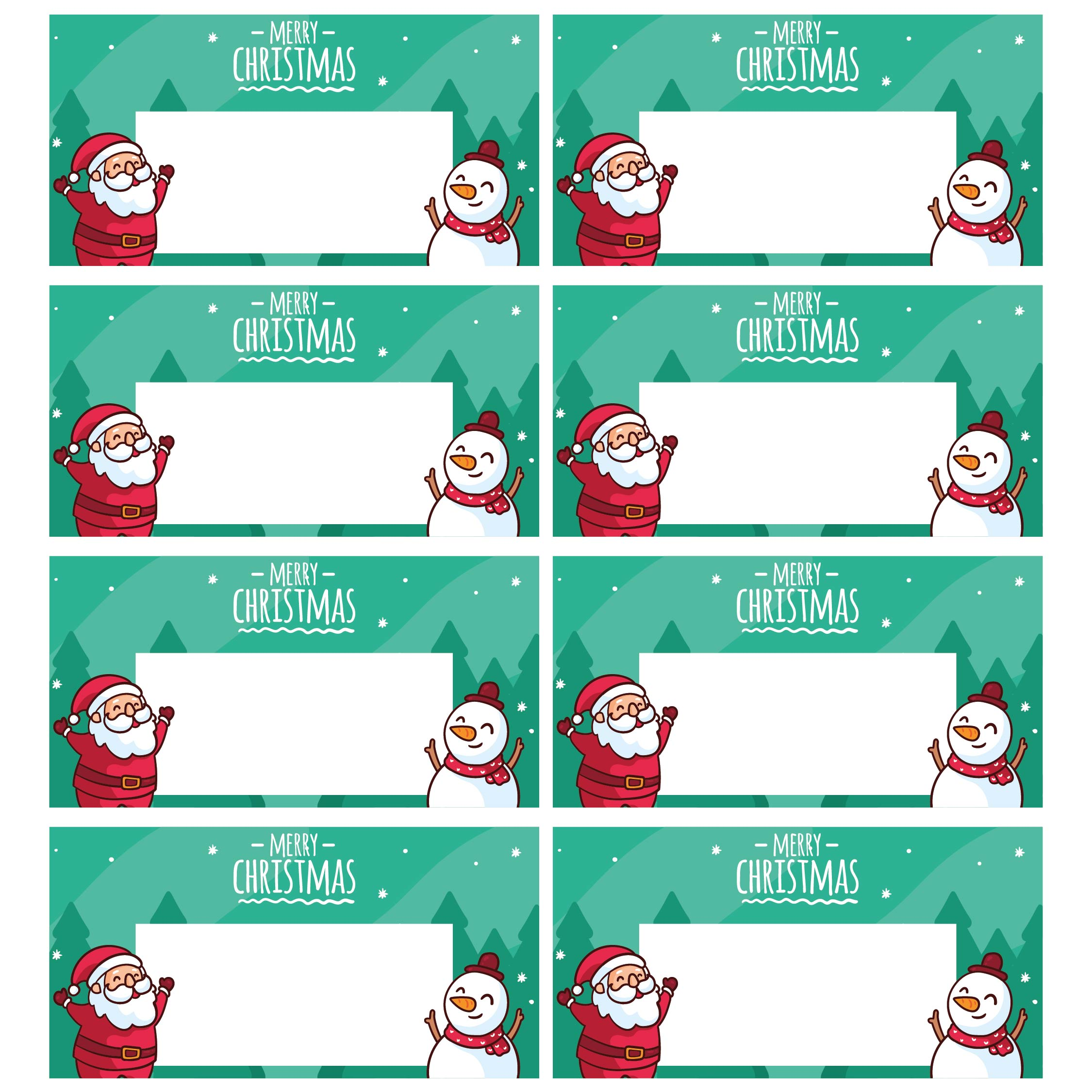 Name Plate Free Printable Christmas Place Cards Template Printable 