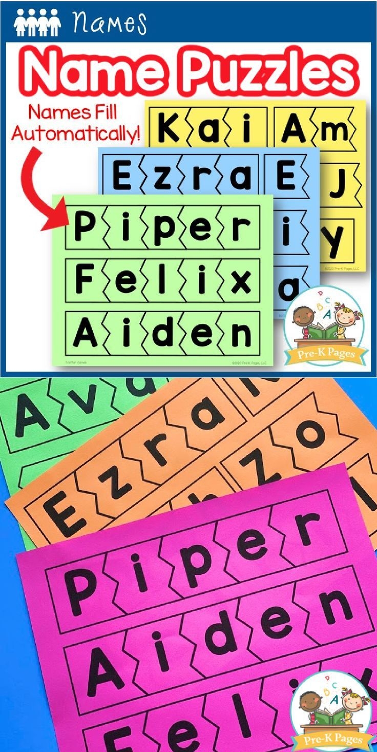 Name Puzzle Template