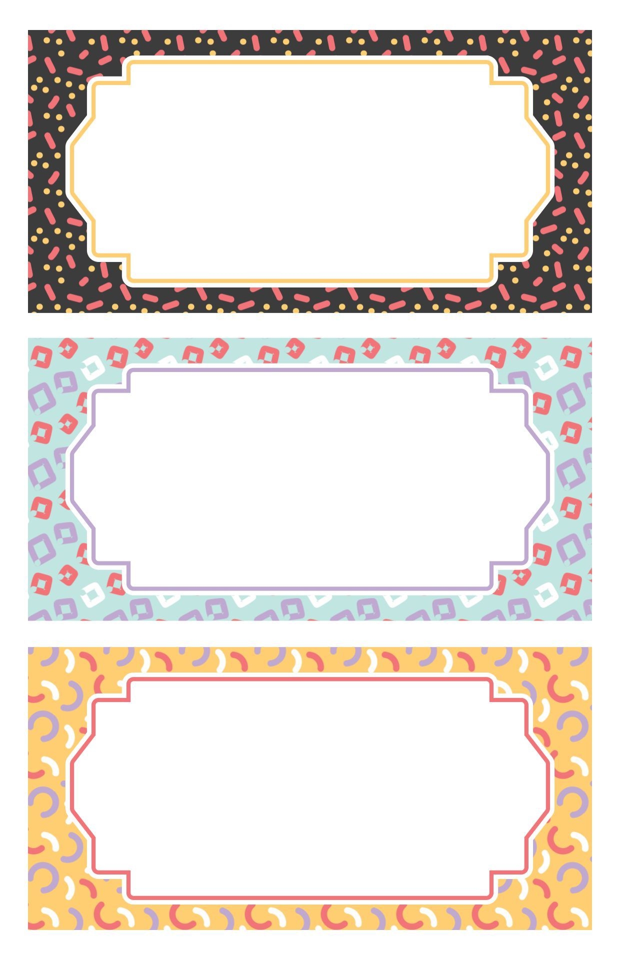 Name Tags Design 8 Free PDF Printables Printablee Worksheets Library