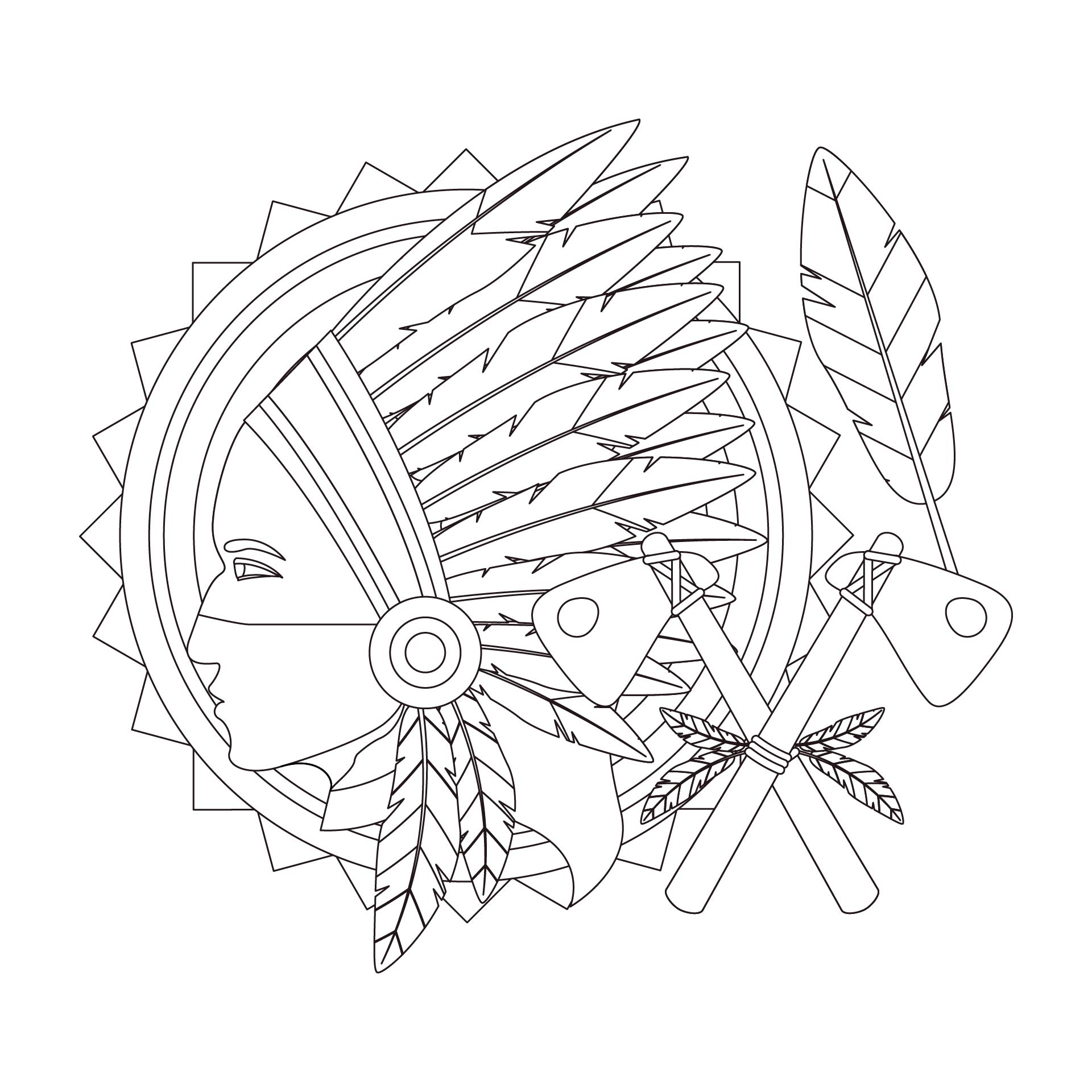 native american designs printable