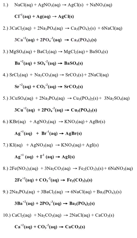Net Ionic Equations Lab AP Chemistry Shelly Oh Worksheets Library