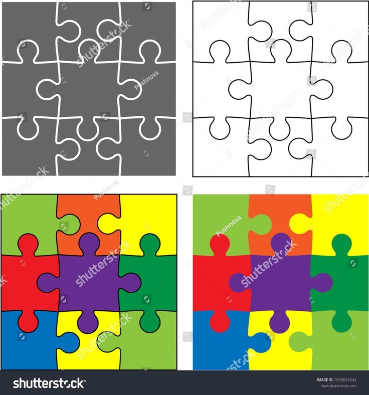 Nine Piece Puzzle Template Printable Word Searches