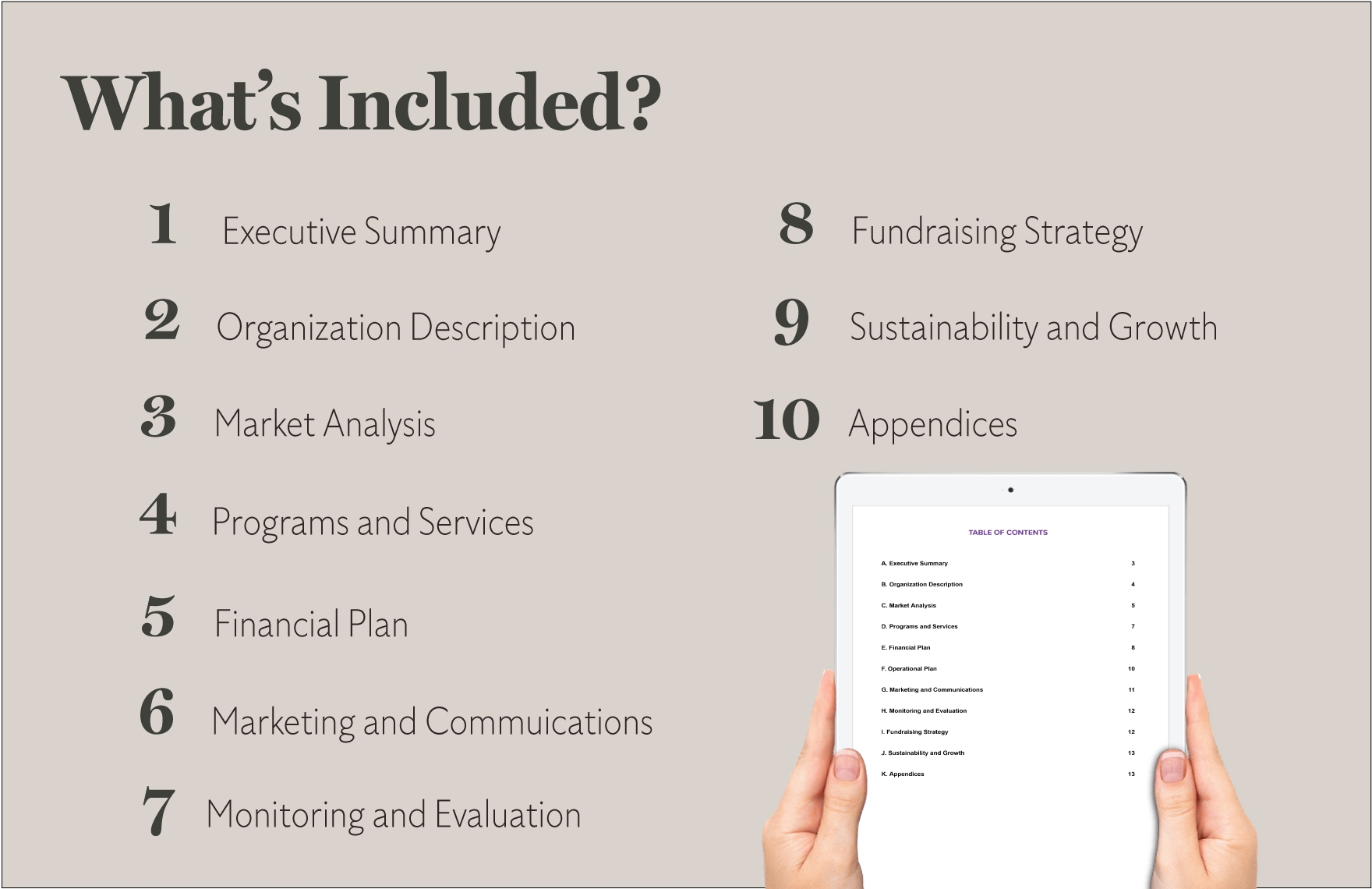 Nonprofit Organization Business Plan Template In Word PDF Google Docs