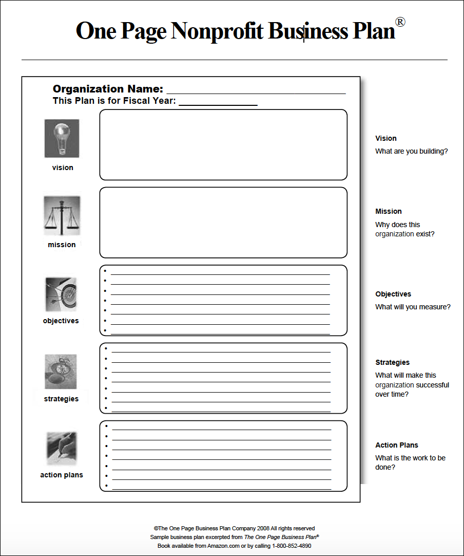Nonprofit Strategic Plan Outline Template 3rd General Example 