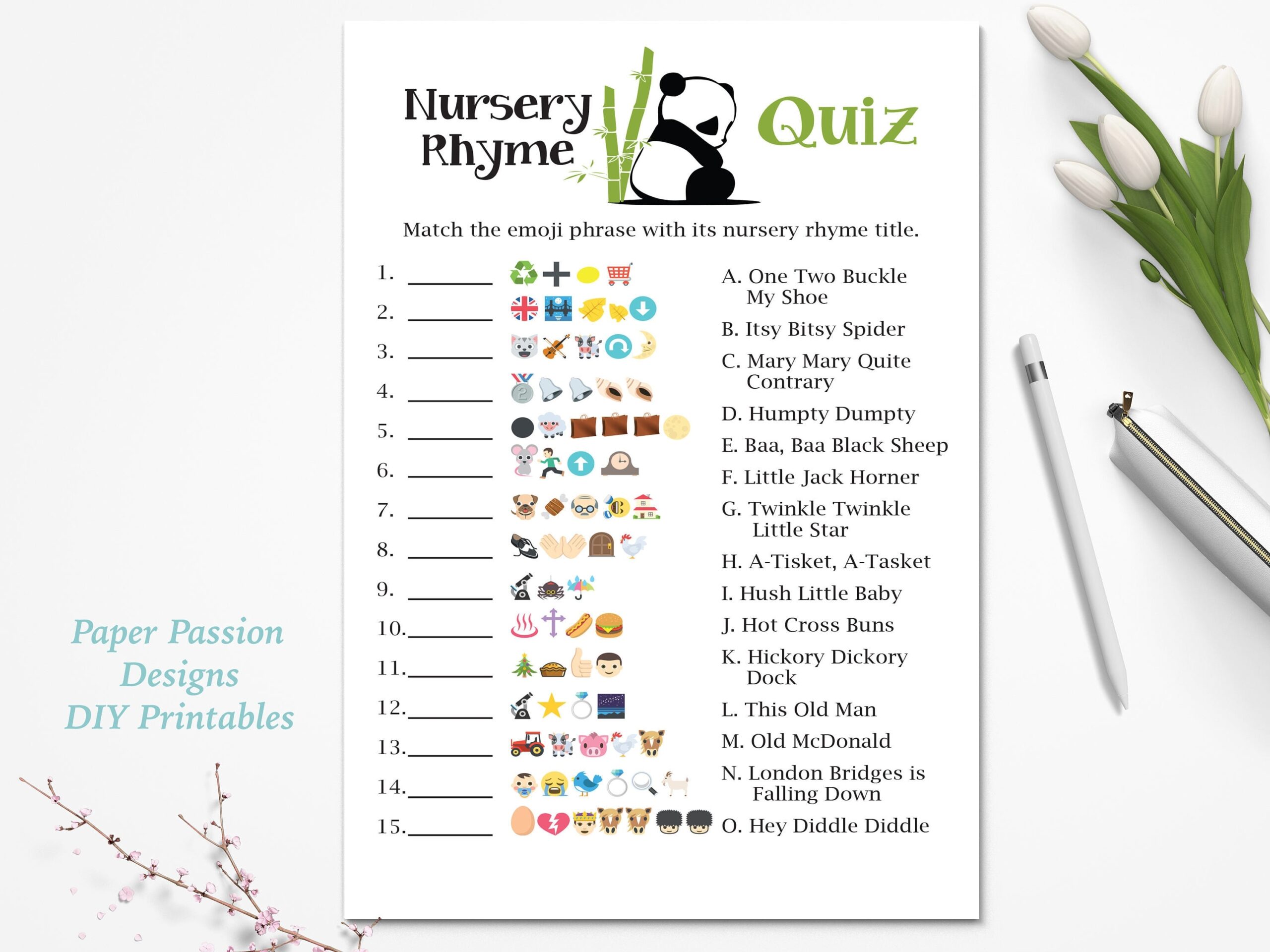 Nursery Rhyme Emoji Baby Shower Game Emoji Pictionary Vrogue co