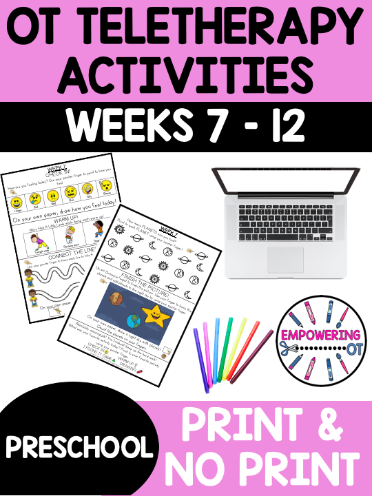 Occupational Therapy Preschool Activities Set 2 Weeks 7 12 Your 
