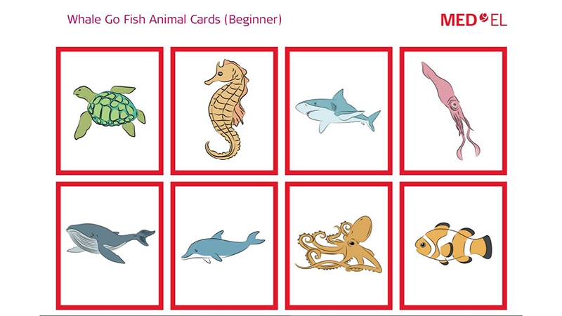 Ocean Shapes Go Fish Printable Cards Homeschool Share Worksheets 