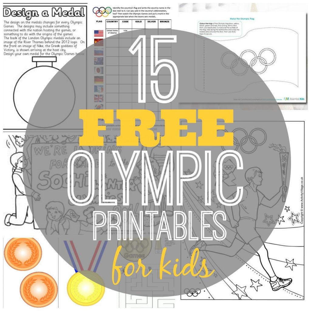 olympics 2024 activities for kids printable