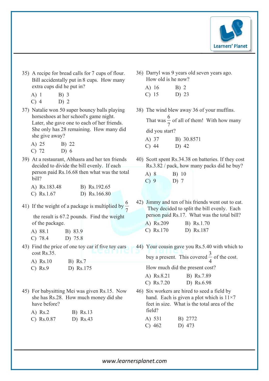 One Step Equation Word Problems Workbook 1 Worksheets Library