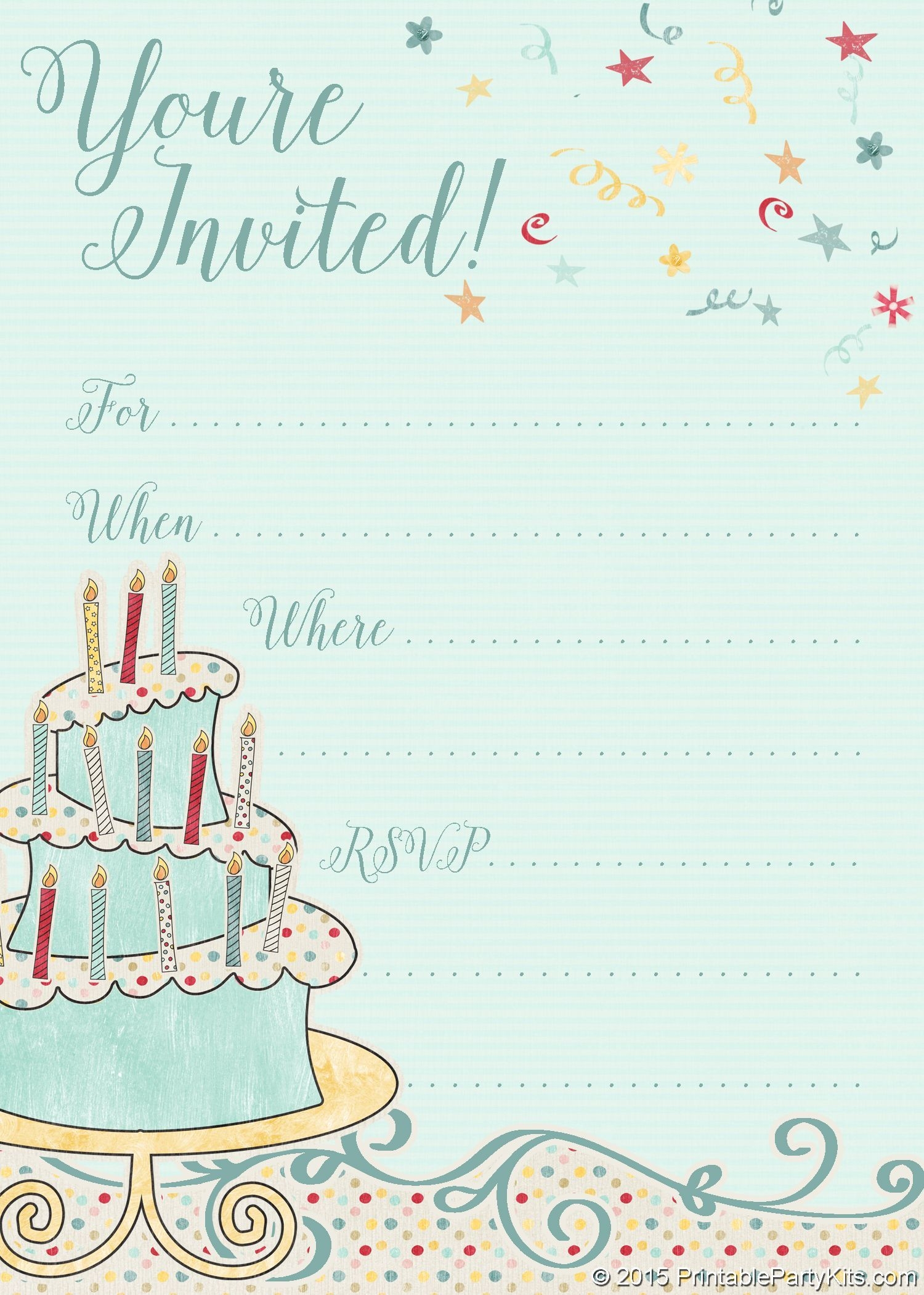 design free printable invitations online