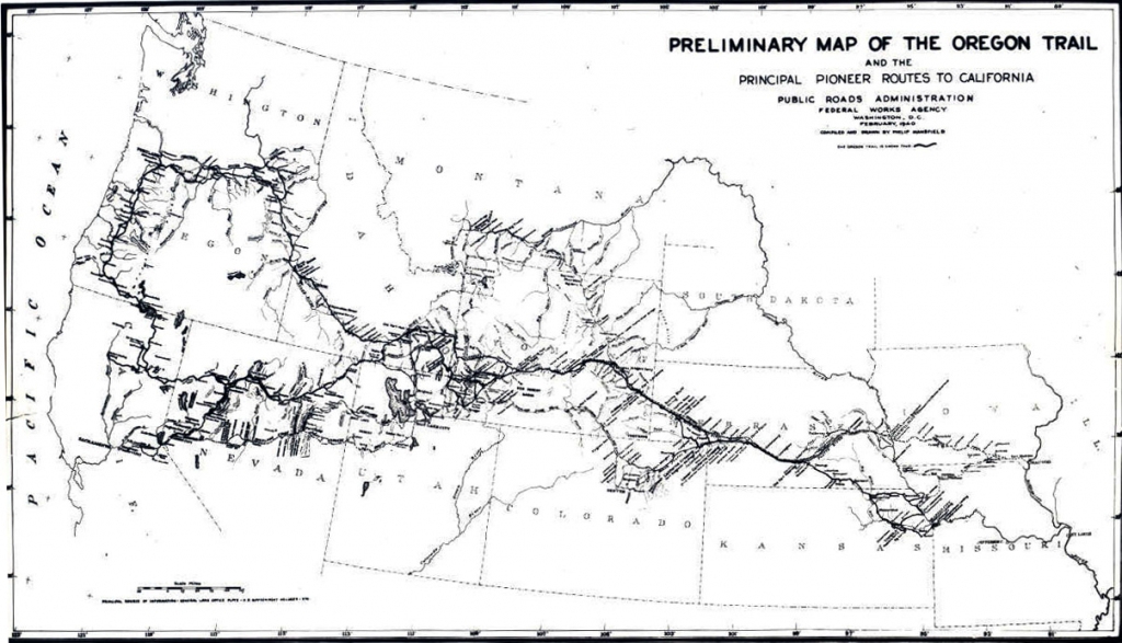 Oregon Trail Within Printable Map Of The Oregon Trail Printable Maps