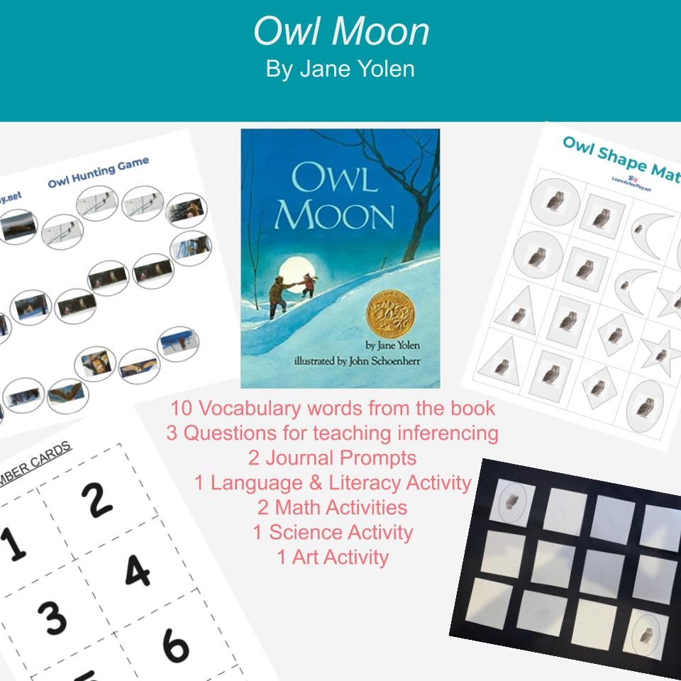Owl Moon Book Activities Learn As You Play Worksheets Library