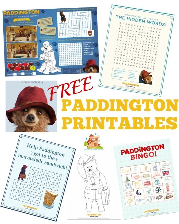 Paddington Bear Crafts Activities Free Printables Artofit