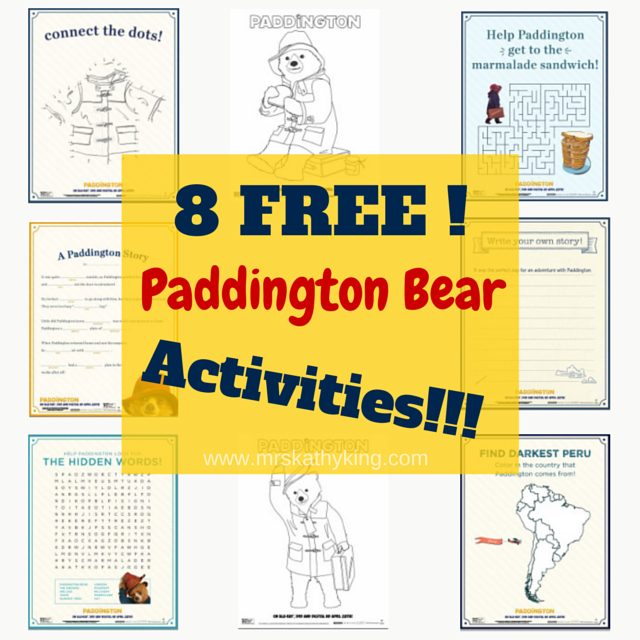 Paddington Bear Crafts Activities Free Printables Artofit