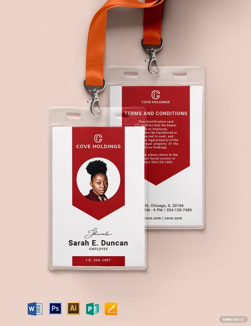 Page 12 Professional ID Card Templates In Illustrator Vector 
