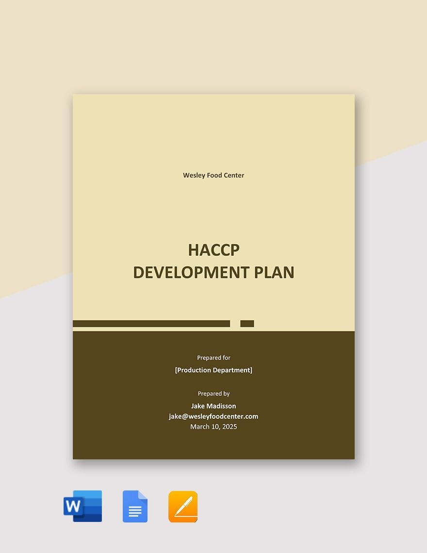 Page 2 Development Plan Templates In Apple Pages Imac FREE Download 