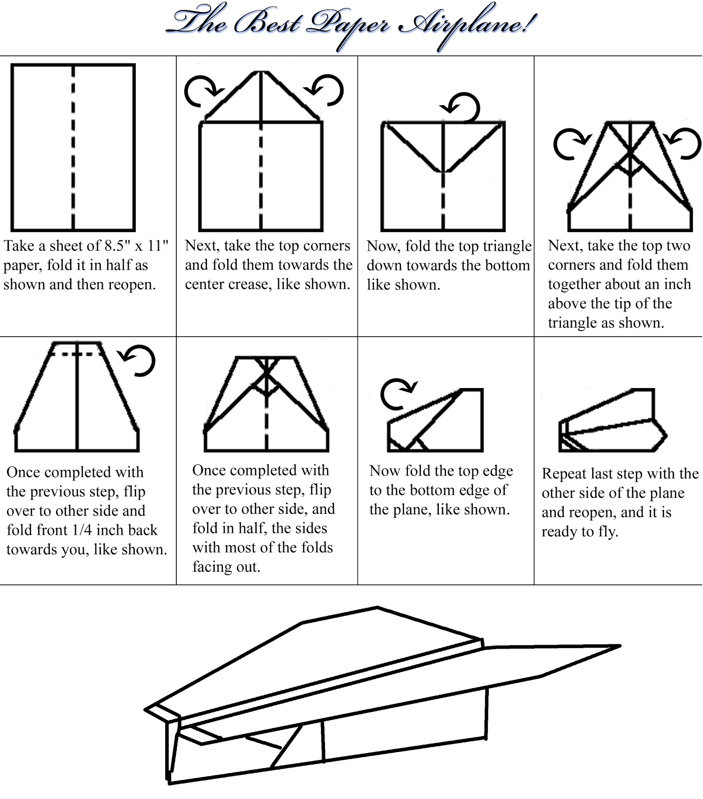 Paper Aeroplane Designs Printable