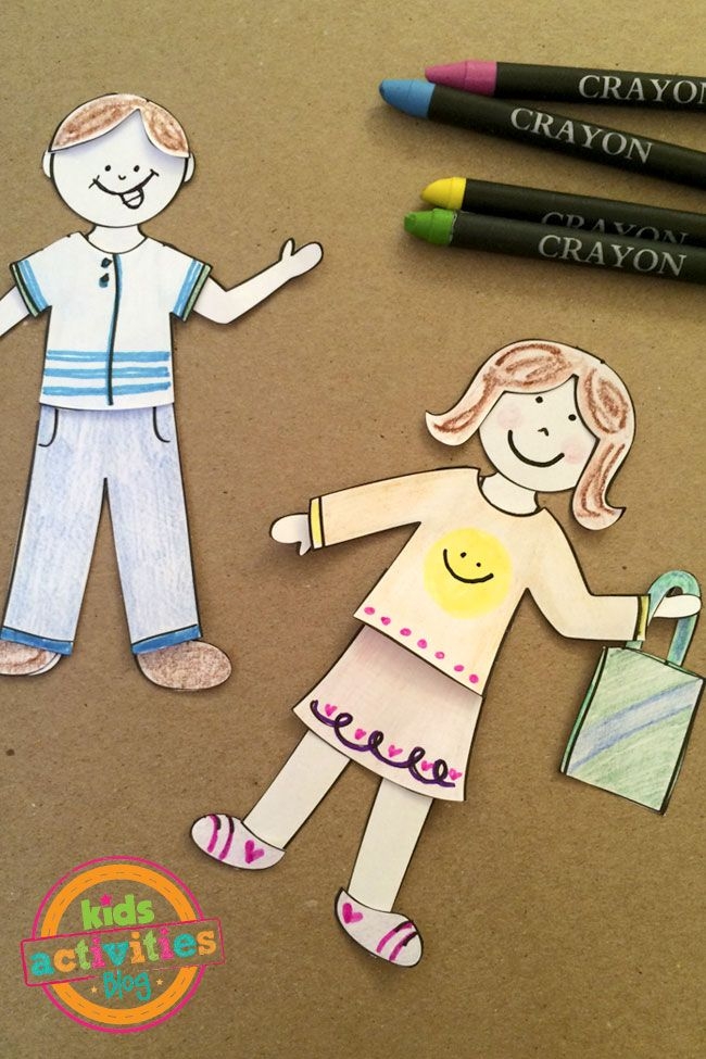 Paper Doll Printable Design Your Own Paper Dolls Paper Dolls Paper