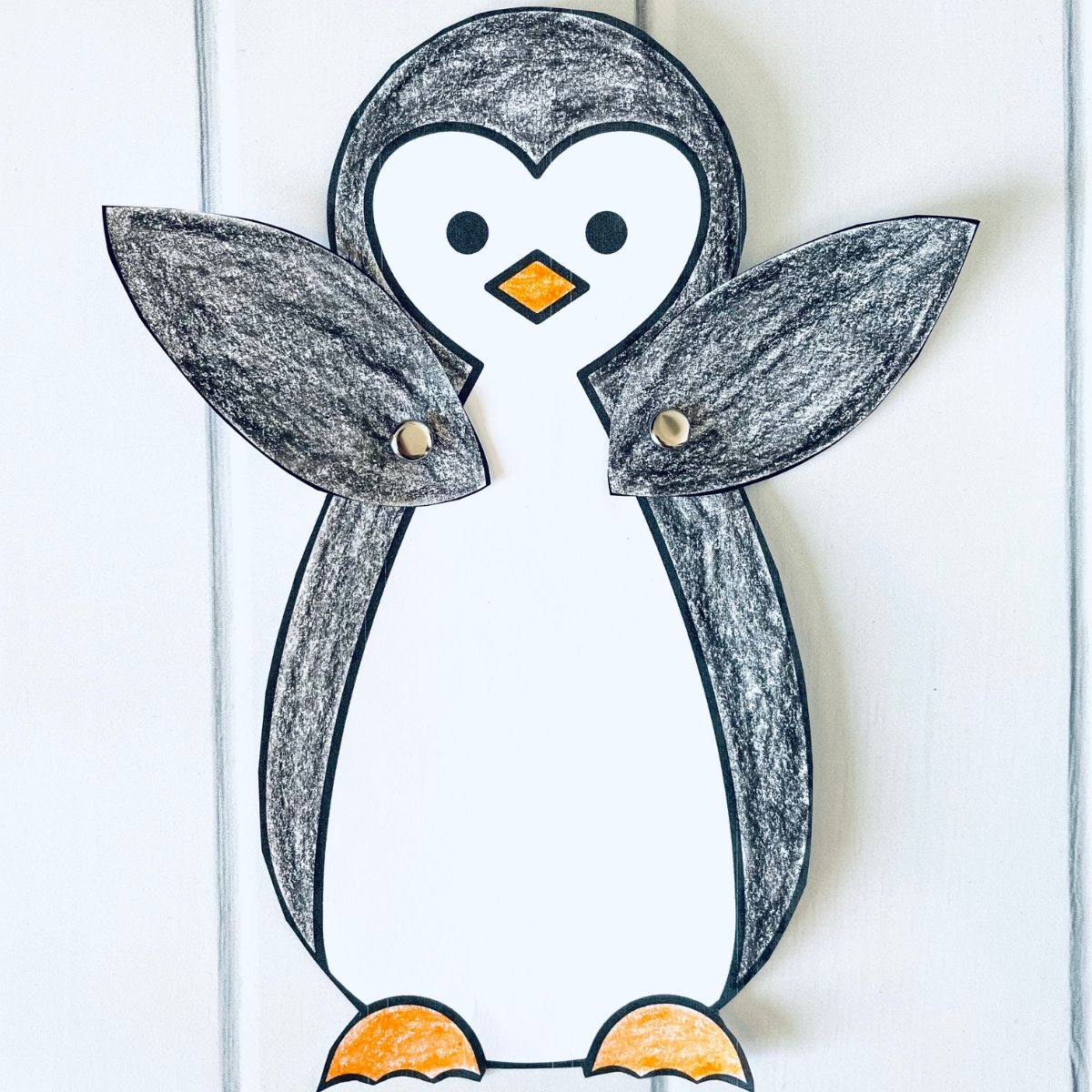 free printable penguin craft template
