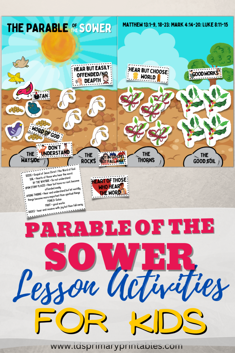 parable of the sower printable activities