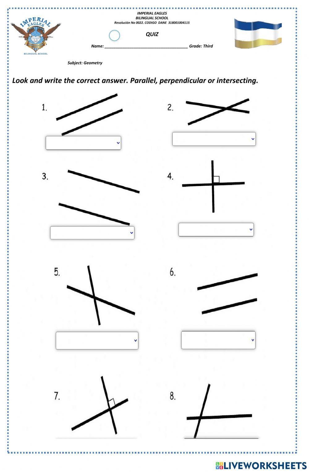 write equations of parallel and perpendicular lines worksheet