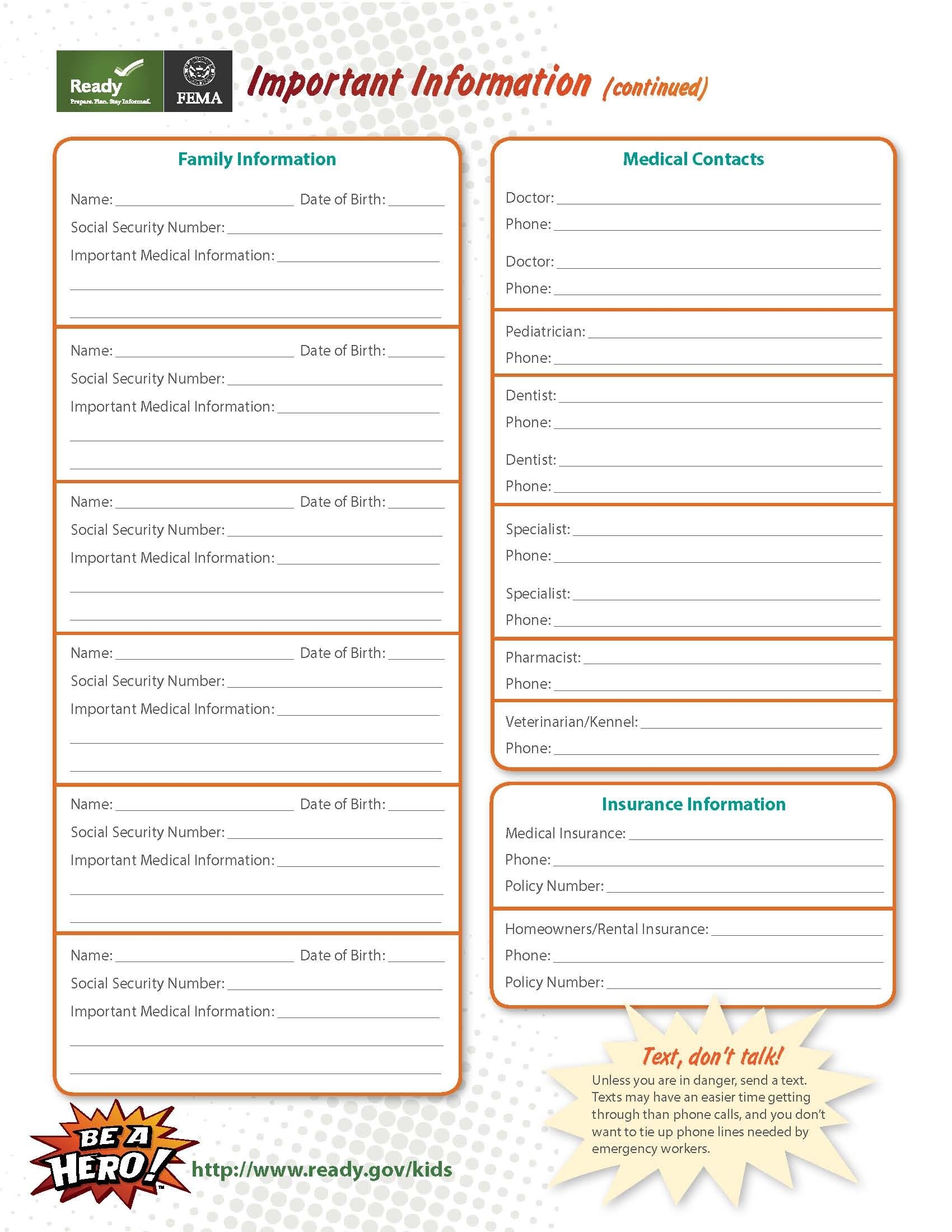 Parent Plan Template