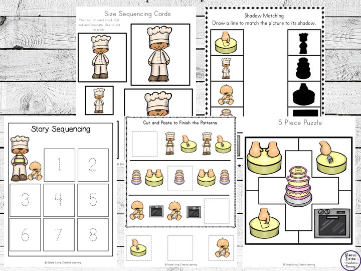 Pat A Cake Printable Pack Simple Living Creative Learning