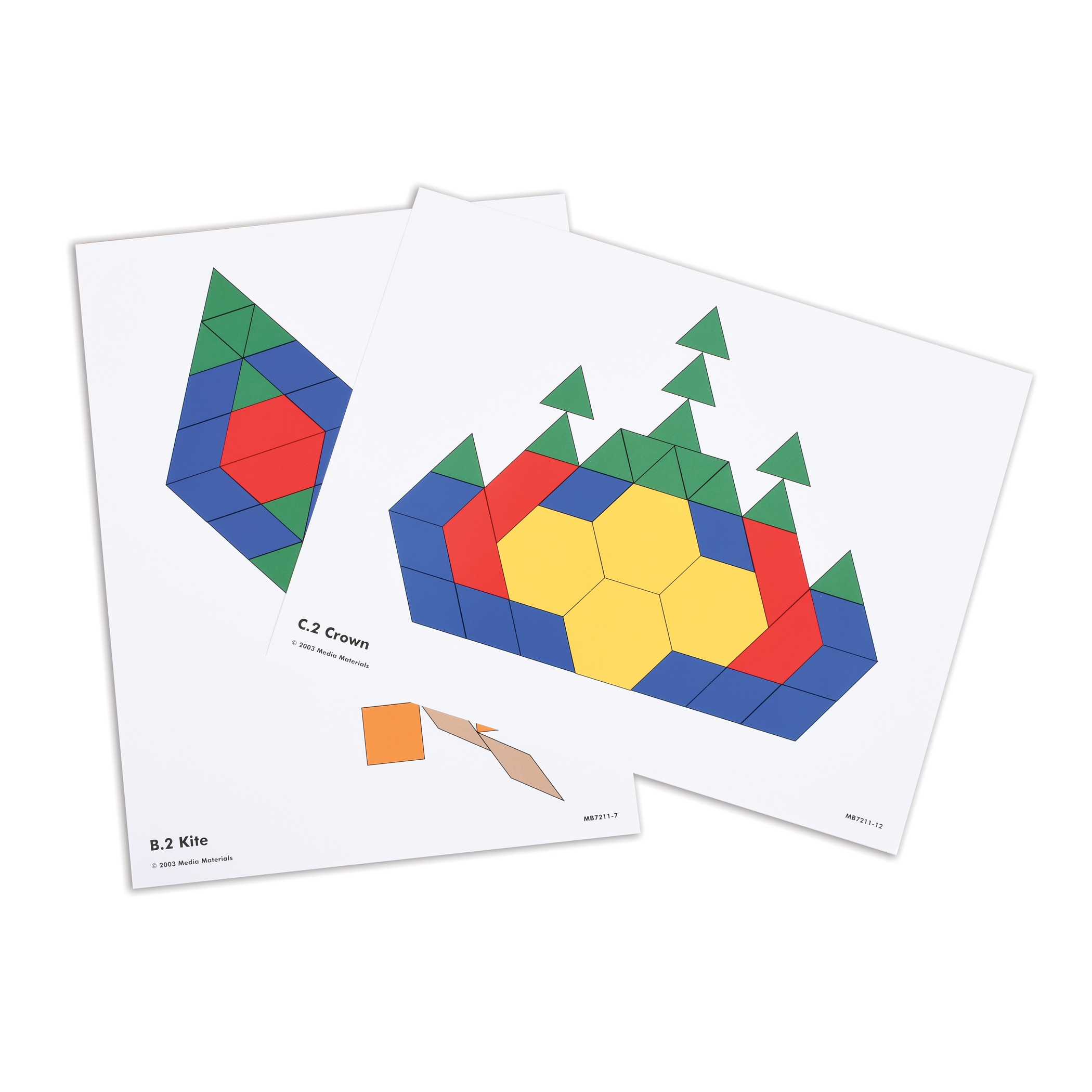 pattern block activity cards free printable
