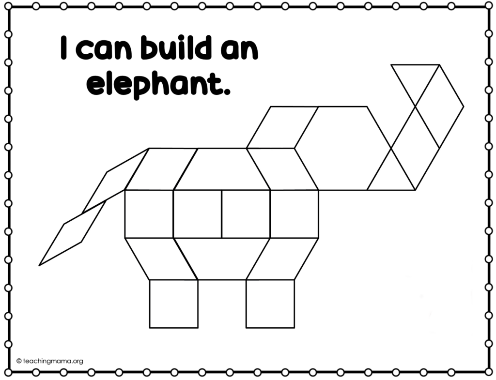 pattern block designs printable