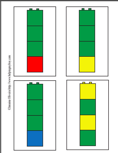 Pattern Block Design Cards Free Printable