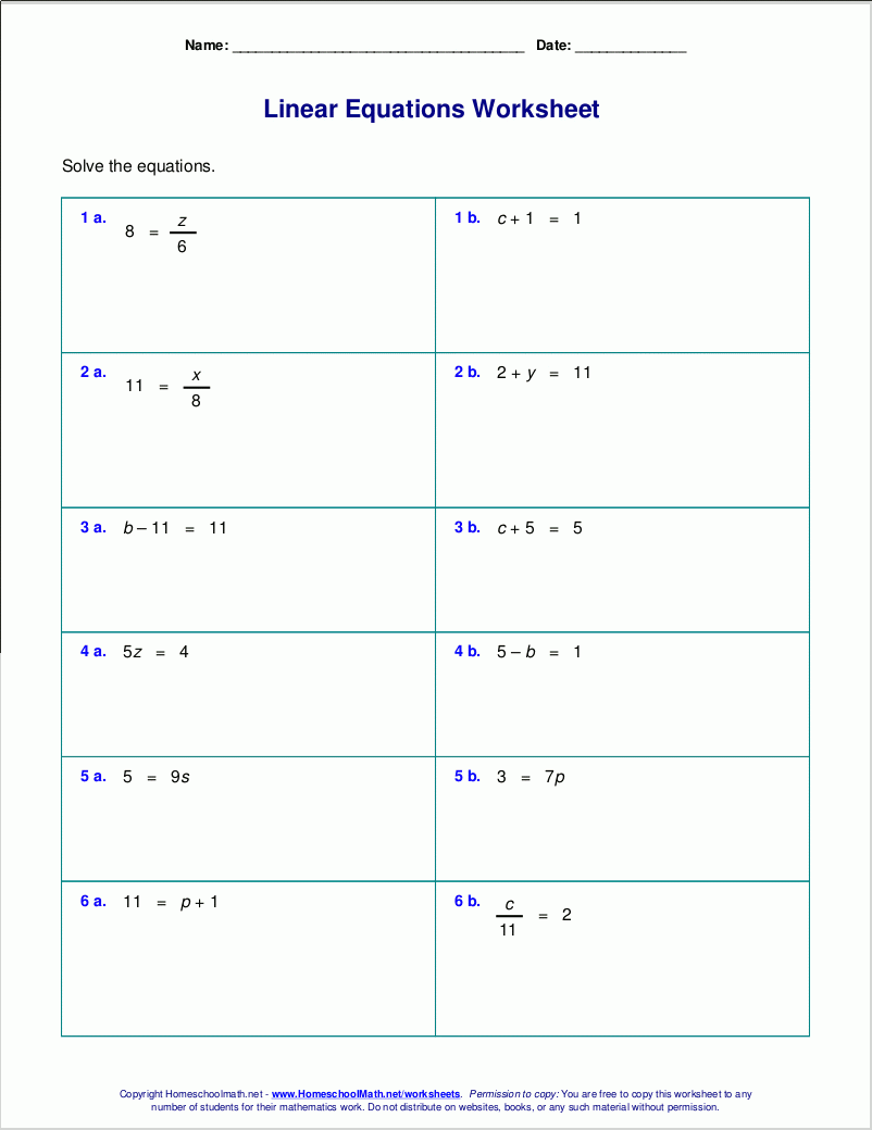 Patterns And Equations Grade 6 Worksheets