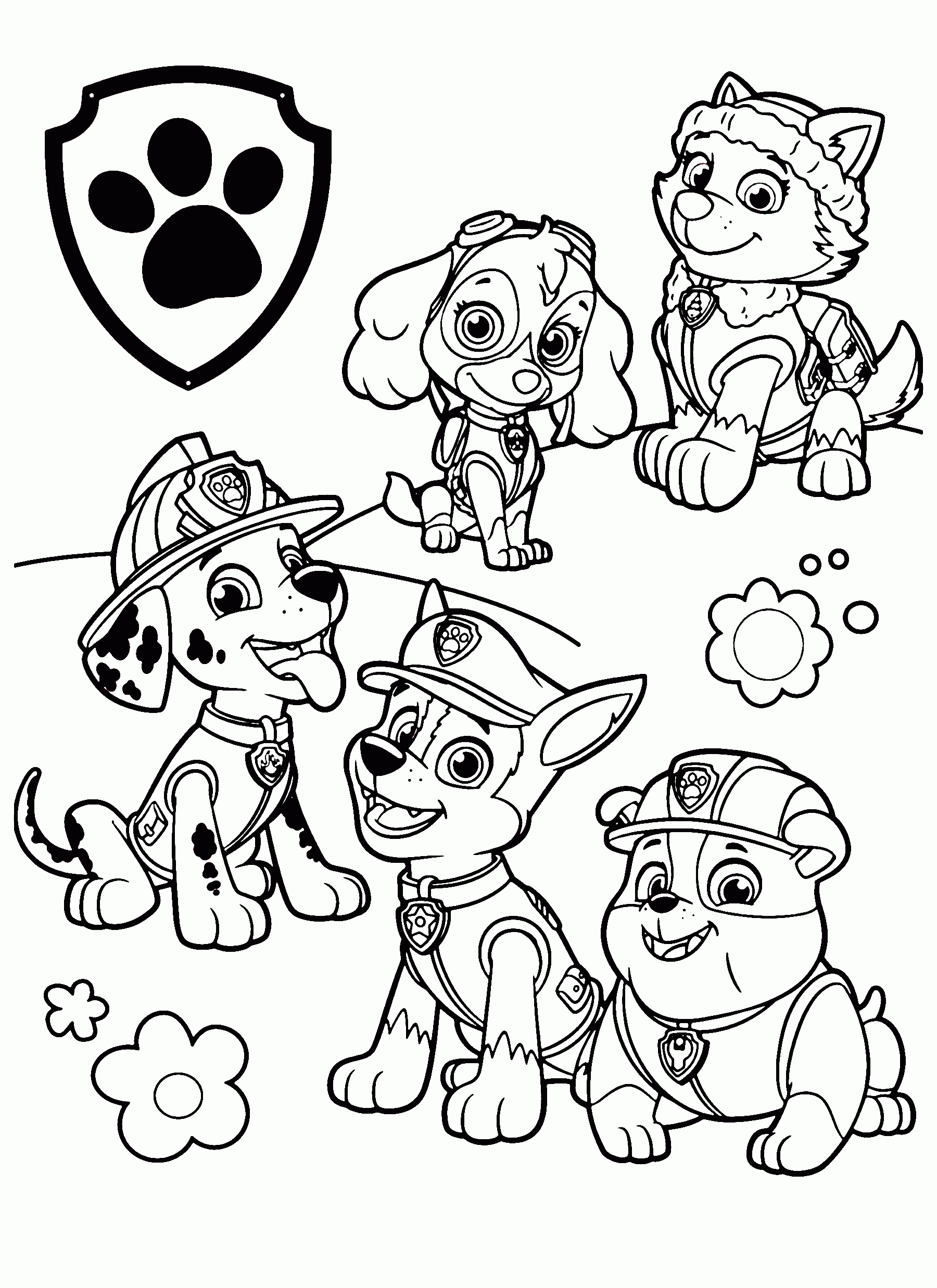 Paw Patrol Coloring Printables Martin Printable Calendars The Best 