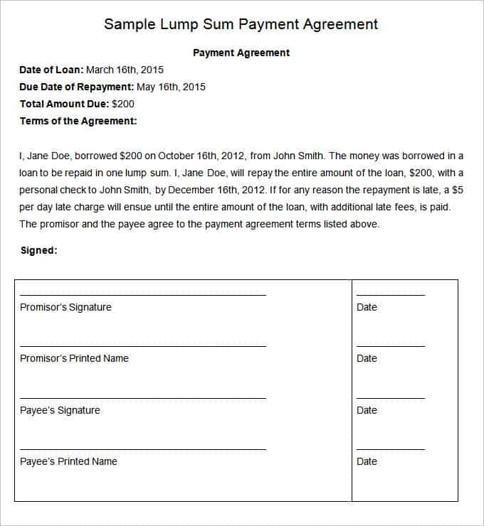 Pay Plan Template