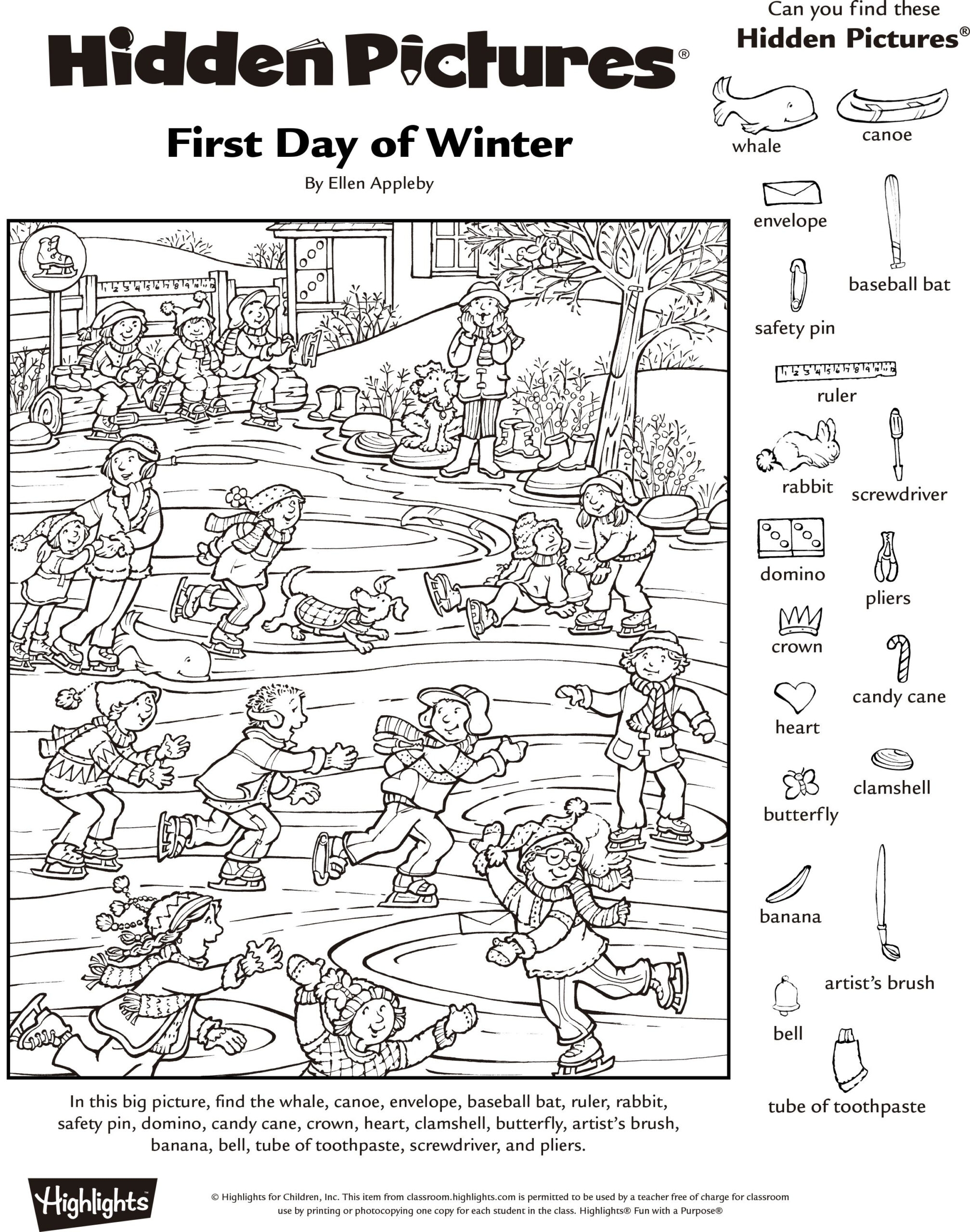 printable hidden pictures free